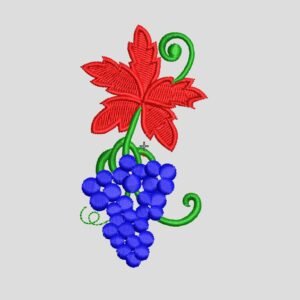 Ornament Broderie Ciorchine de Struguri — Fișier Master (.EMB)