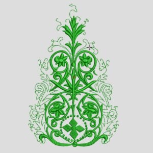 Ornament Broderie Floare Mare Liturgică — Fișier Master (.EMB)